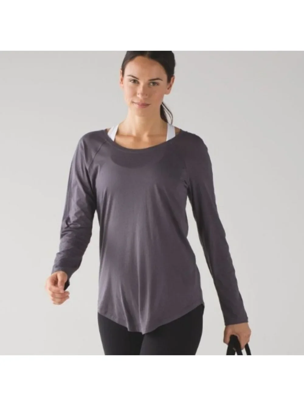 Lululemon Locarno Long Sleeve Dark Carbon